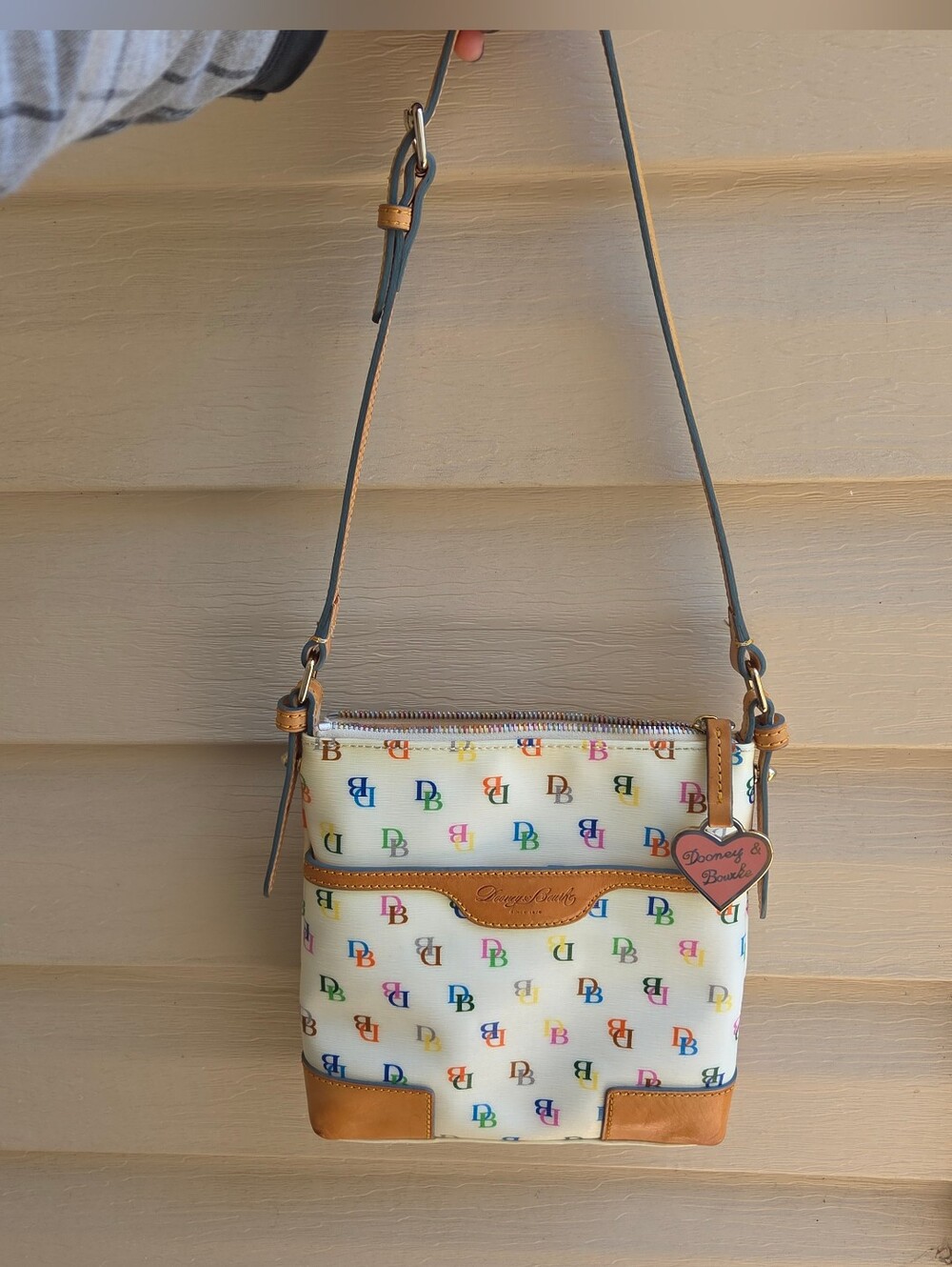 Dooney and Bourke Rainbow Monogram Shoulder Bag